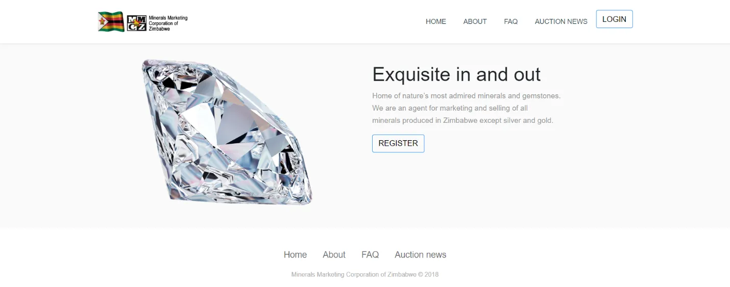Figure 1 User Landing/ Welcome page